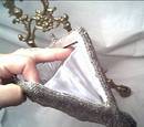 Purse/La Regale Ltd. Evening/Silver Beaded