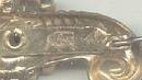 Brooch/Designer/Coro Gold Plated Sword W/Clear Rhinestones