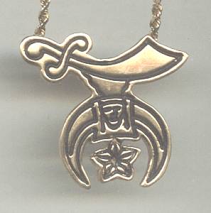 Fraternal/Lapel Chatelain Charm/14 KT./Shriners