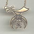 Fraternal/Lapel Chatelain Charm/14 KT./Shriners