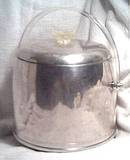 Kitchen Item(s)/Alluminum Insulated Ice Bucket W/Clear Lucite Handle