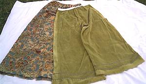 Clothing/Skirt & Palazzo Pants/Handmade/Vintage Fabric