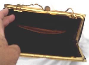 Purse/Black Leather By Rosenfled