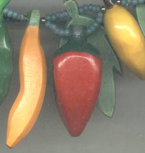 Necklace/Plastic and Wood/Bead &Veggie&Fruit