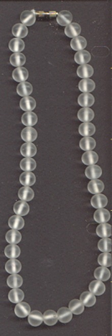 Necklace/Choker/Frosted Blown Glass Bead
