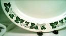 Porcelain/China/Homer Laughlin Platter/Green Ivy Border