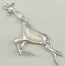 Brooch/Contemporary Sterling Giraffe/Mexico/Signed