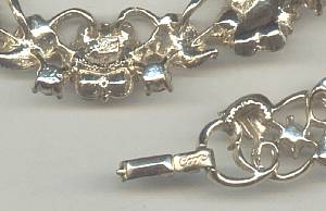 Set(s)/Designer/Coro Script W/Pegasus Rhinestone Necklace & Bracelet