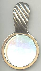 Vanity Item(s)/Purse Mirror/Estee Lauder Premium/Gold Molded Plastic