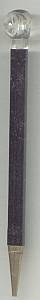 Pencil/Black Petite Mechanical W/Clear Lucite Top Decoration