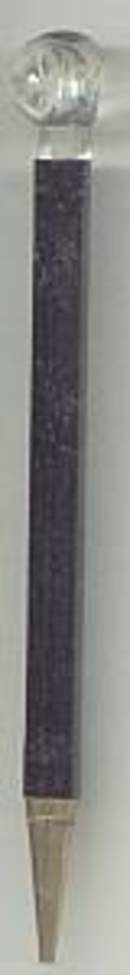 Pencil/Black Petite Mechanical W/Clear Lucite Top Decoration