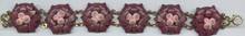 Bracelet/Link/Enamaled/Floral