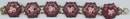Bracelet/Link/Enamaled/Floral