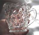 Glass/Sugar Bowl & Creamer/Fostoria American Line or American Whitehall