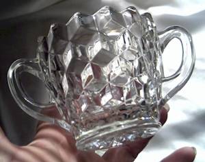Glass/Sugar Bowl & Creamer/Fostoria American Line or American Whitehall