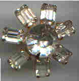 Brooch/Scatter Pin Clear Rhinestone