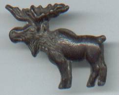 Fraternal/Stud/Button/Profile Of Bull Moose