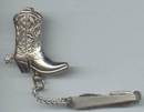 Tie Clip/Hicock Clip and Cowboy Boot Pin
