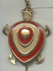 Pendent/Designer/ART Articulated/Enameld Turtle