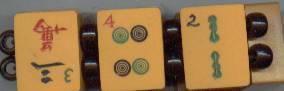 Bracelet/Deep Butterscotch Bakelite Mah Jong
