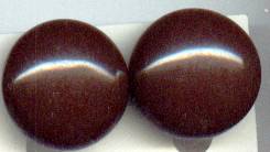 Earrings/Clip Ons/C. 1946 Brown Glass