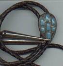 Bolo With Faux Turquoise