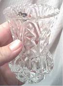 Vase/Minature/Lead Crystal Zajecar/Made in Yogoslavia