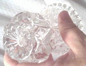 Vase/Minature/Lead Crystal Zajecar/Made in Yogoslavia