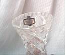 Minature Zajecar Lead Crystal Vase/Made in Yogoslavia