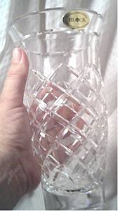 Vase/Crystal/BLOCK/Circa 1970's