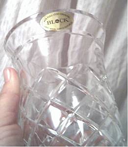 Vase/Crystal/BLOCK/Circa 1970's