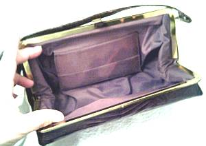 Purse/C.Late1940's to Early 1950's Real Lizzard/Box Style