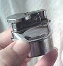 Smoking Items/Faceted/Round Glass Table Lighter