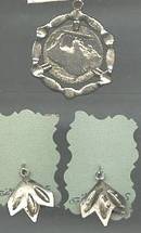 Pendent/W/2 Charms Native American Style