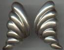 Earrings/Pierced/Mexican Sterling/Lg. /Soft