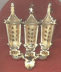 Brooch/Designer/KJL for QVC Tripple Lattern