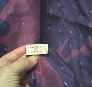 Scarf/Anne Klien for Color Plus Purple Silk