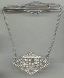 Tie Bar/C.20's-30's Chatelain W/Marcasite DropW/Initials-AGS in Marcasites