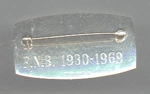 Service Pin(s)/Initial Service Pin 1930-1969 FNB