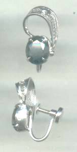 Set(s)/Designer/Sorrento Sterling/Western Germany ST W/Faux Hemetite/Brooch/Ear Screws