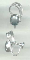 Set(s)/Designer/Sorrento Sterling/Western Germany ST W/Faux Hemetite/Brooch/Ear Screws