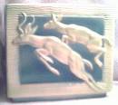 Ceramic/Pottery/Planter With Leaping Gazeles/