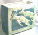 Ceramic/Pottery/Planter With Leaping Gazeles/