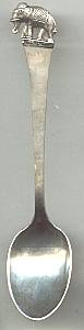 Collctor Spoon(s)/Sterling Demi Tasse W/Elephant on Tp/Made in Thialand