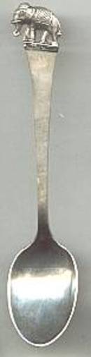 Collctor Spoon(s)/Sterling Demi Tasse W/Elephant on Tp/Made in Thialand