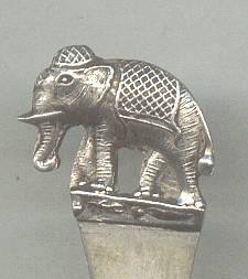 Collctor Spoon(s)/Sterling Demi Tasse W/Elephant on Tp/Made in Thialand