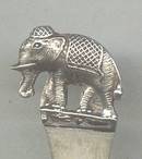 Collctor Spoon(s)/Sterling Demi Tasse W/Elephant on Tp/Made in Thialand