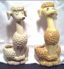 Vanity Item(s)/ Kitch Ceramic Poodle Lipstick Holders