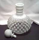 Perfume Bottle/W/Stopper/French Opalescent Hobnail
