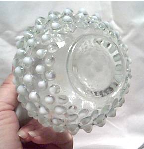 Perfume Bottle/W/Stopper/French Opalescent Hobnail